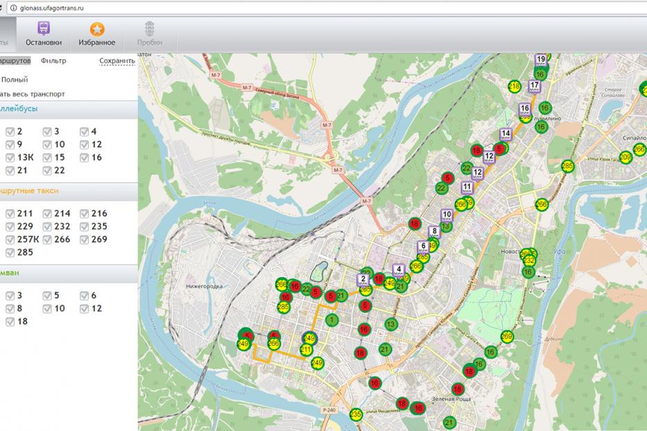Уфимцы могут отслеживать движение общественного транспорта онлайн