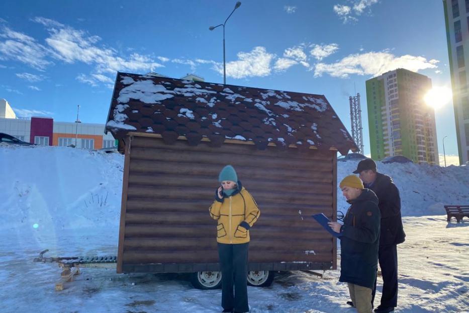 В Дёмском районе выявлен незаконно установленный торговый объект (НТО)