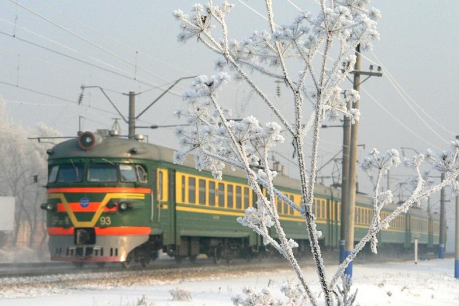 Мороз электричке не помеха 