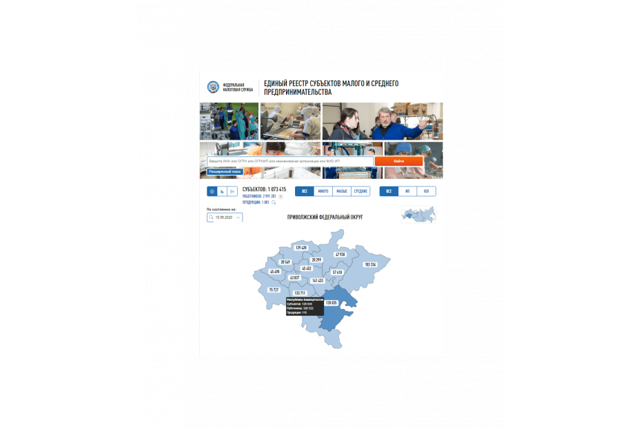 О включении в Единый реестр субъектов малого и среднего предпринимательства
