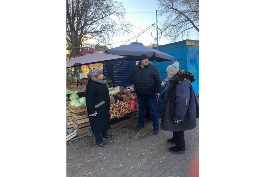 В Советском районе прошел рейд по объектам несанкционированной торговли