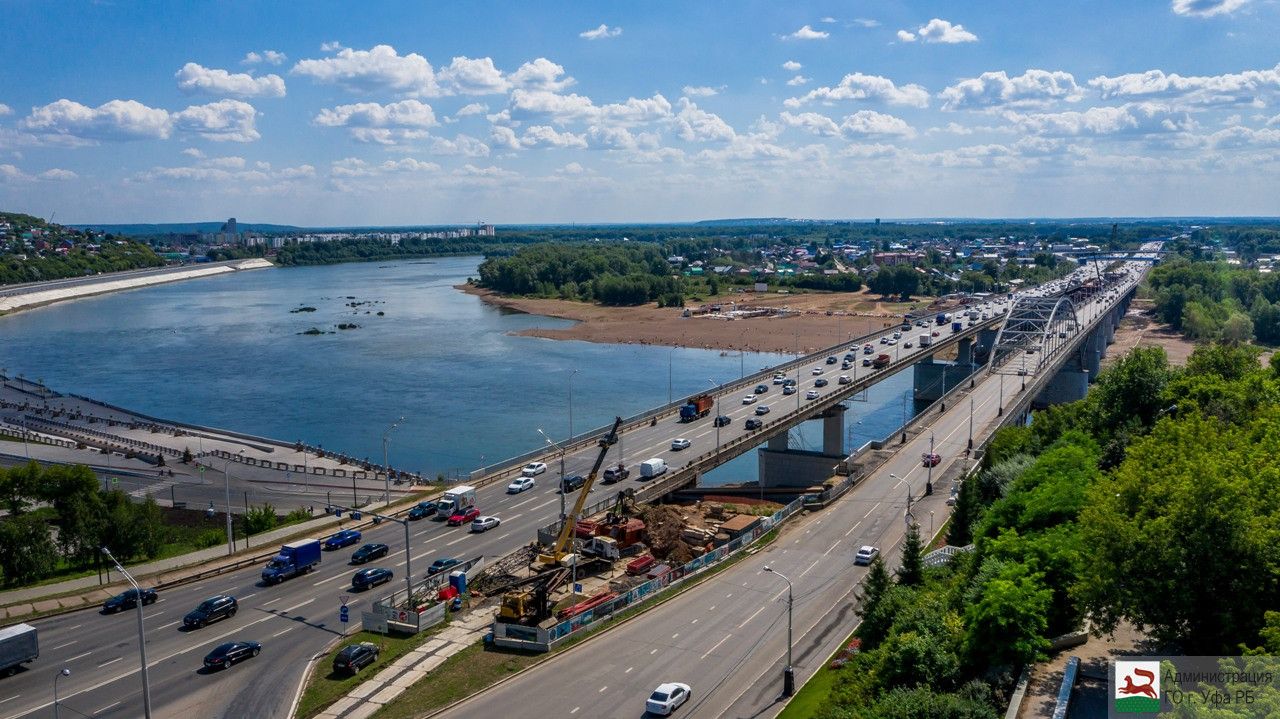 В Уфе на старом Бельском мосту периодически будут вводиться ограничения движения автотранспорта 